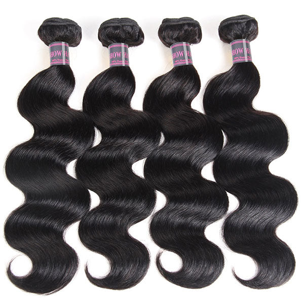 Ishow Peruvian Body Wave Human Virgin Hair 4 Bundles For Sale