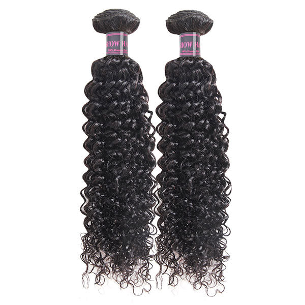 Ishow Hair Curly Wave 2 Bundles Virgin Human Hair Extensions