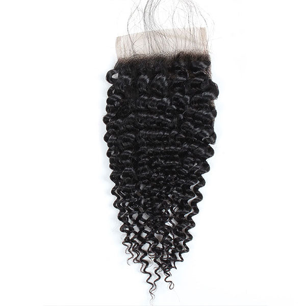 Ishow Virgin Curly Human Hair 4x4 Lace Closure 1 Piece