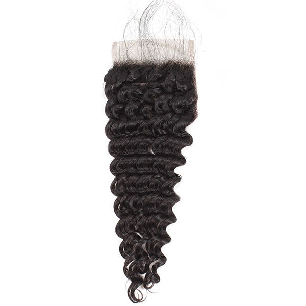 Ishow Deep Wave Human Hair 4x4 Swiss Lace Closure