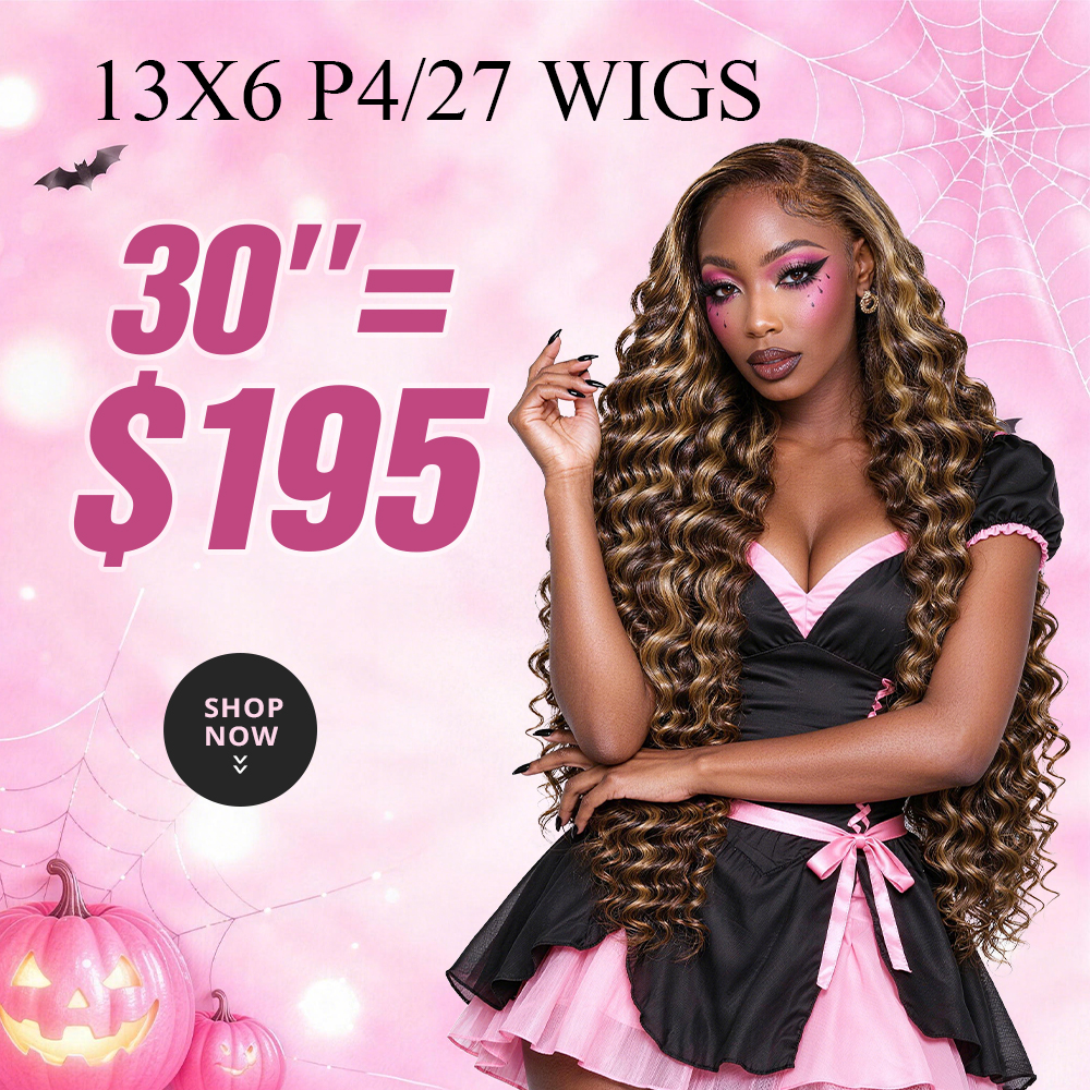 30"=$195|13x6 P4/27 Color HD Lace Front Wigs Pre Plucked HD Lace Frontal Wig Pre Bleach Knots Human Hair Wig