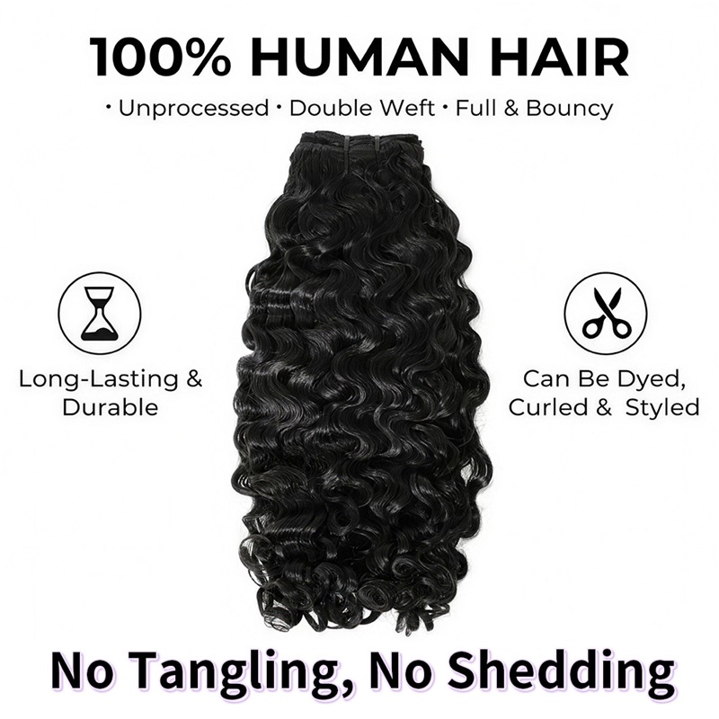 Hairsmarket Indian Curly Virgin Human Hair Bundles 12A Quality Unprocessed Hair Natural Color Extensions