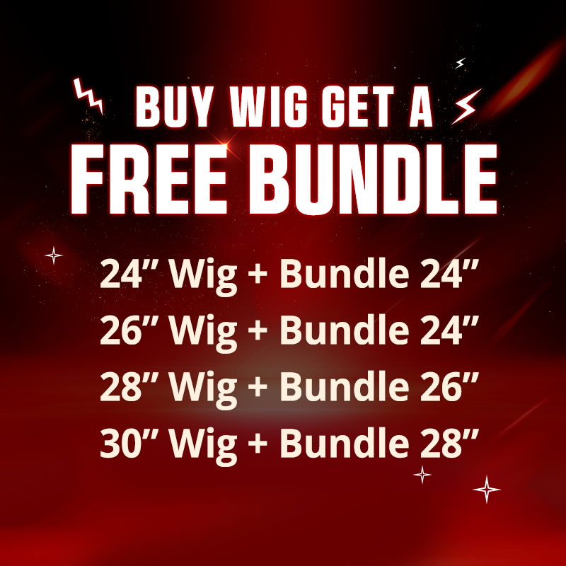 Hairsmarket Pre-Everything 13x4 Lace Front Wig Buy Wig Get A Free Bundle Straight Body Wave Deep Wave Wig 