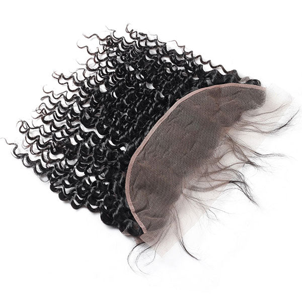 Ishow Hair Deep Wave Human Hair Ear To Ear Lace Frontal