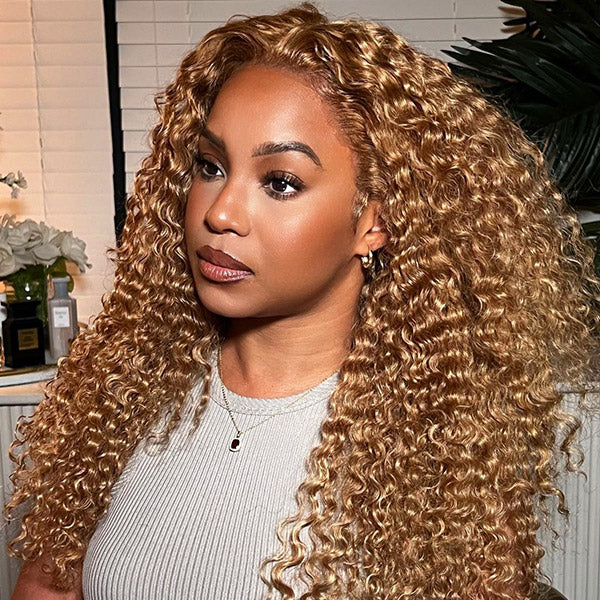#27 Bundles with Closure Deep Wave Bundles with 4x4 Lace Closure