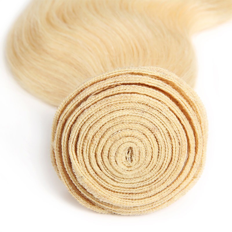 613 Blonde Virgin Body Wave Human Hair 3 Bundles 100% Unprocessed