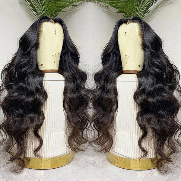 Glueless Lace Front Wigs Body Wave Human Hair Wig 13x4 HD Lace Frontal Wig 30 Inch Wigs 200% Density