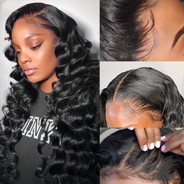 13x4 Lace Front Wigs Loose Deep Wave Wig Virgin Human Hair HD Lace Wigs