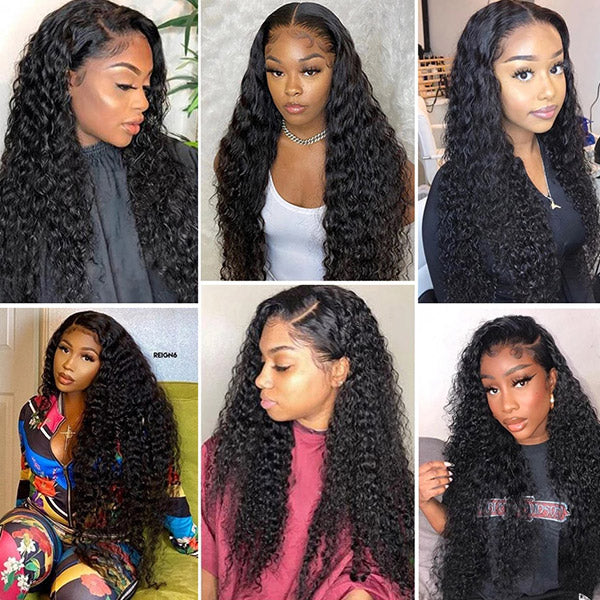Glueless HD Lace Wig Deep Wave 13x4 Lace Front Wigs Pre Plucked With Baby Hair