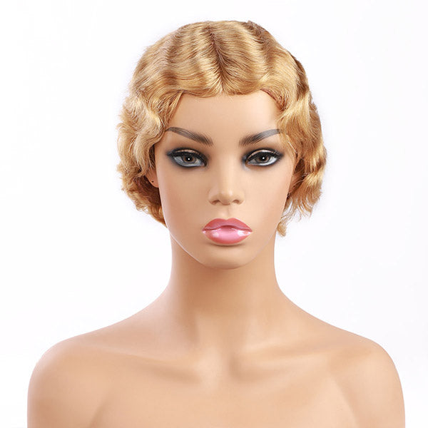 Hairsmarket Short Bob Wigs Fashion Curly Human Hair Wigs