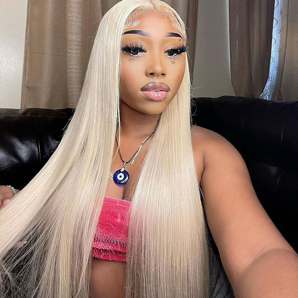 Wear & Go 613 Blonde Wigs Straight Hair 13x4 Lace Front Wigs Pre Cut HD Lace Frontal Wigs