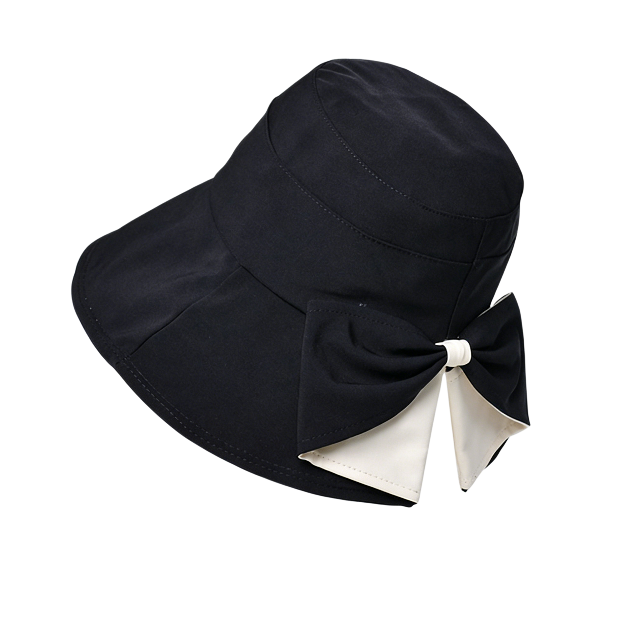 👒 Summer Hot Sale ☀️ Women's Bowknot Wide Brim Sun Protective Hat