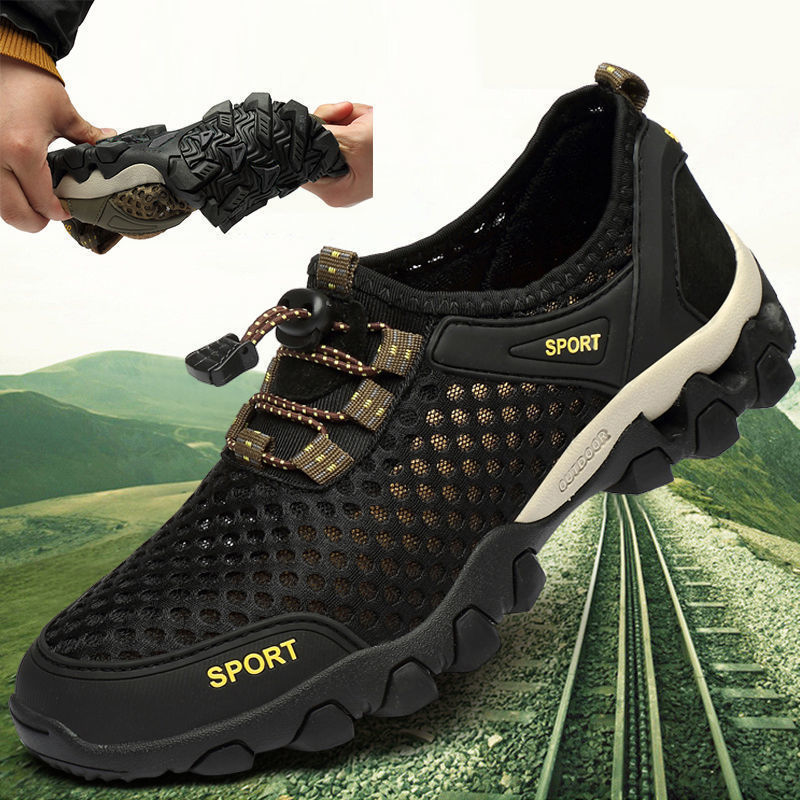 Men's outdoor cutout mesh shoes