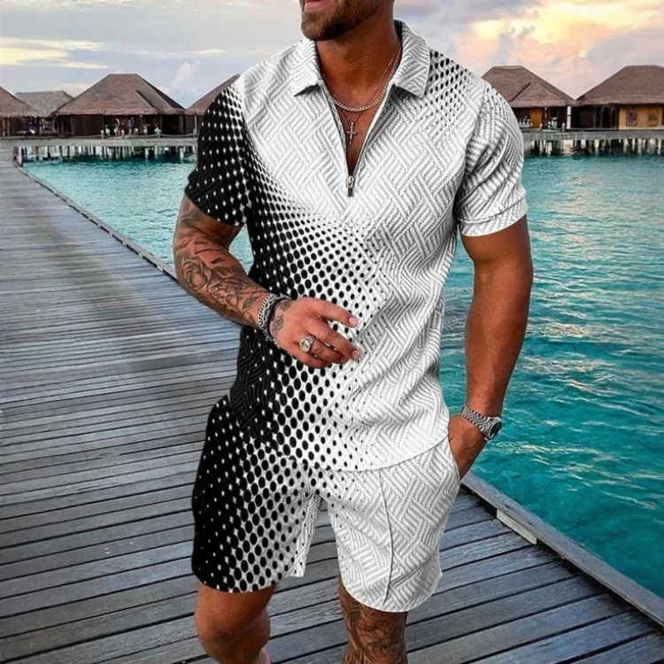 Cabana Polo Shirt And Shorts Co-Ord