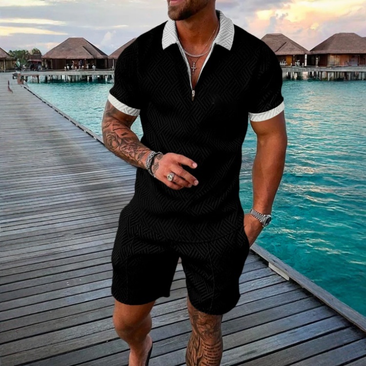 Cabana Polo Shirt And Shorts Co-Ord