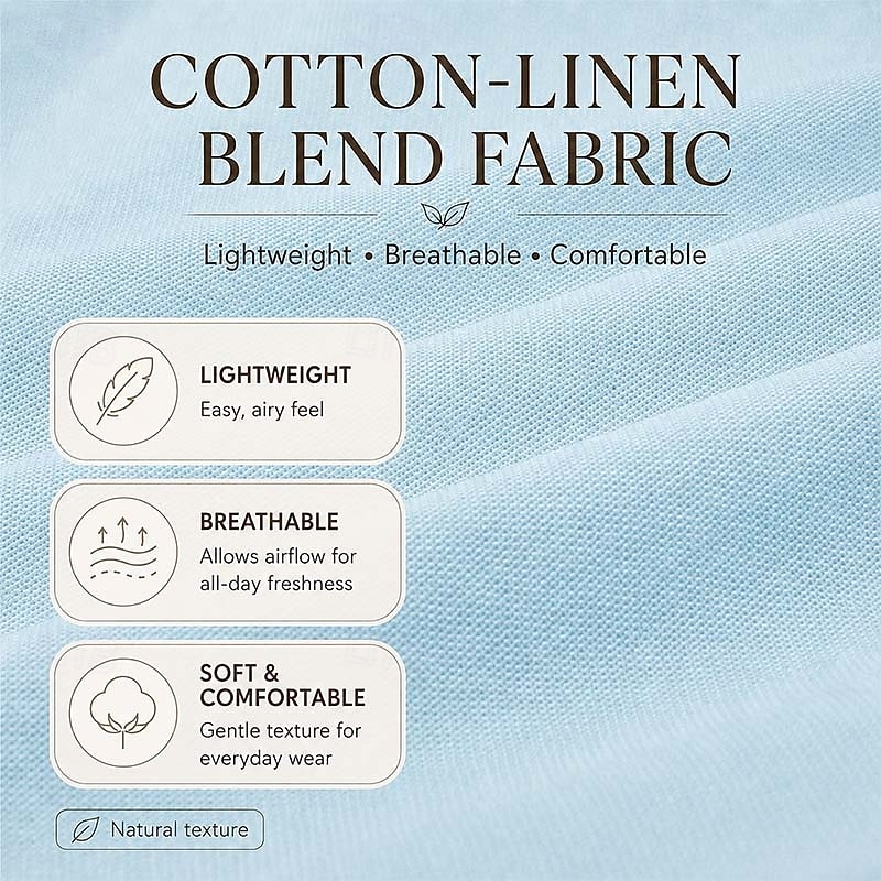 Men's Shorts Linen Shorts Summer Shorts Beach Shorts Drawstring Pocket Elastic Waist Color Block Solid Comfort Breathable Short Casual Daily Beach Vacation Fashion Khaki Dark Khaki Inelastic 2026 - BHD 12.09 &ndash;P6