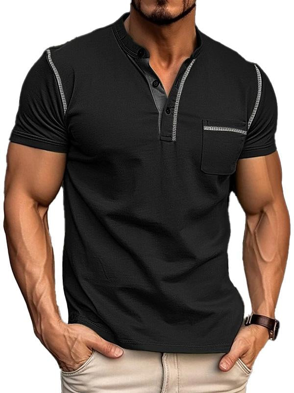 Letzter Tag, 49 % Rabatt!🎉Herren-Polohemd aus Baumwolle mit kurzen Ärmeln