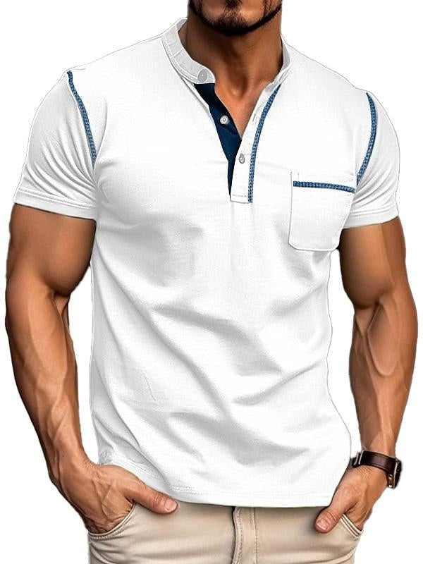 Letzter Tag, 49 % Rabatt!🎉Herren-Polohemd aus Baumwolle mit kurzen Ärmeln