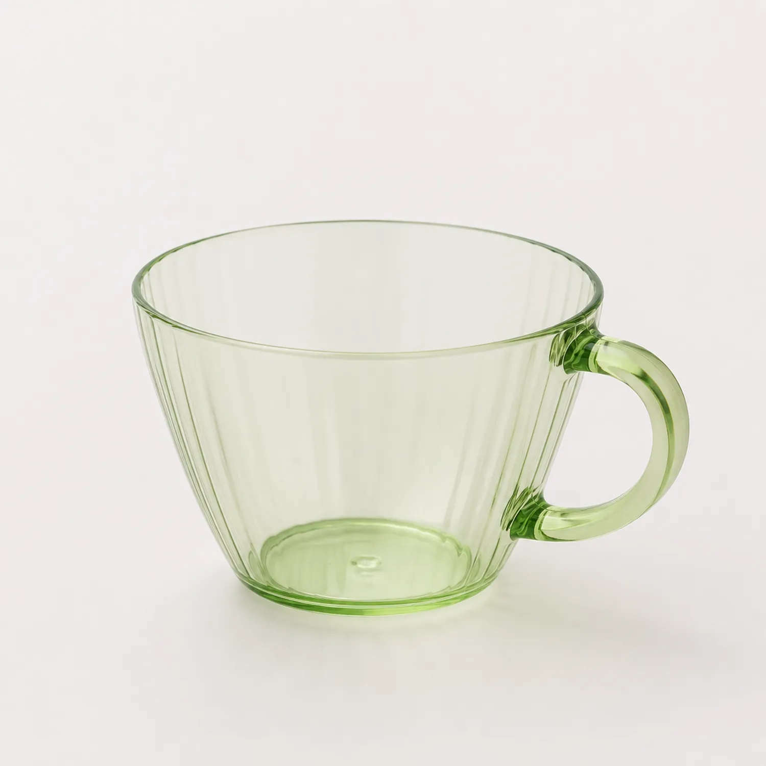 Taza de Vidrio Verde Transparente 250ml