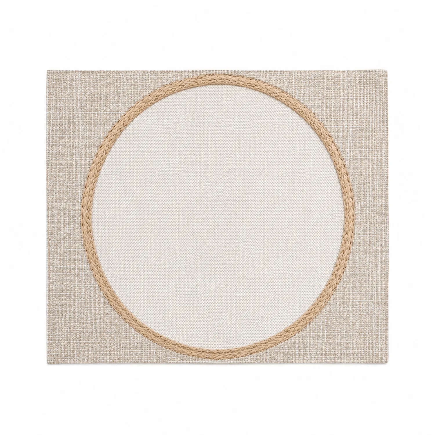 Posavasos Rectangular Beige y Marrón Claro