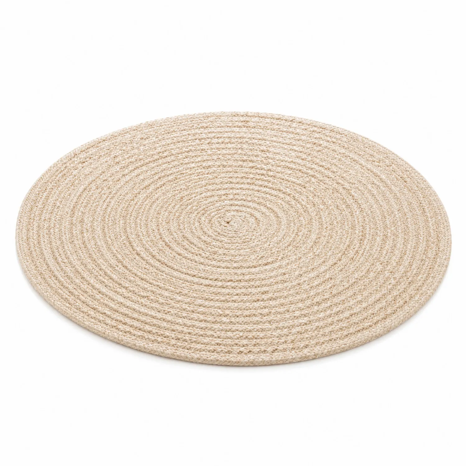 Mantel Individual Redondo 38 cm Fibra Natural Beige