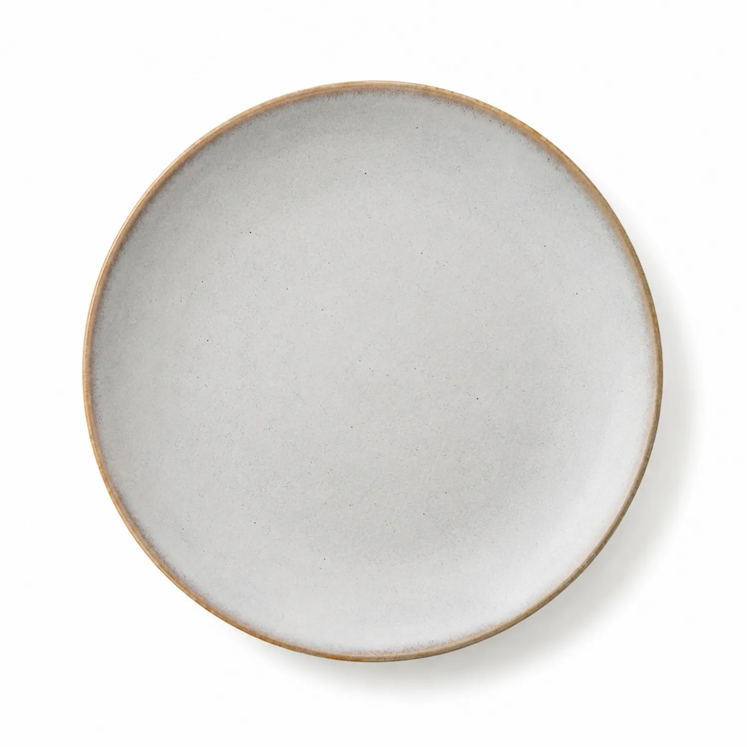 Plato redondo blanco 28cm de diseño minimalista