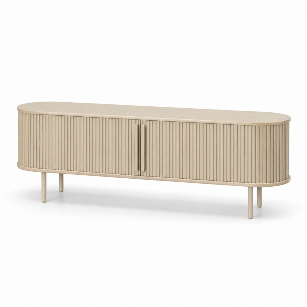 Mueble de MDF para TV con Patas de Metal Beige