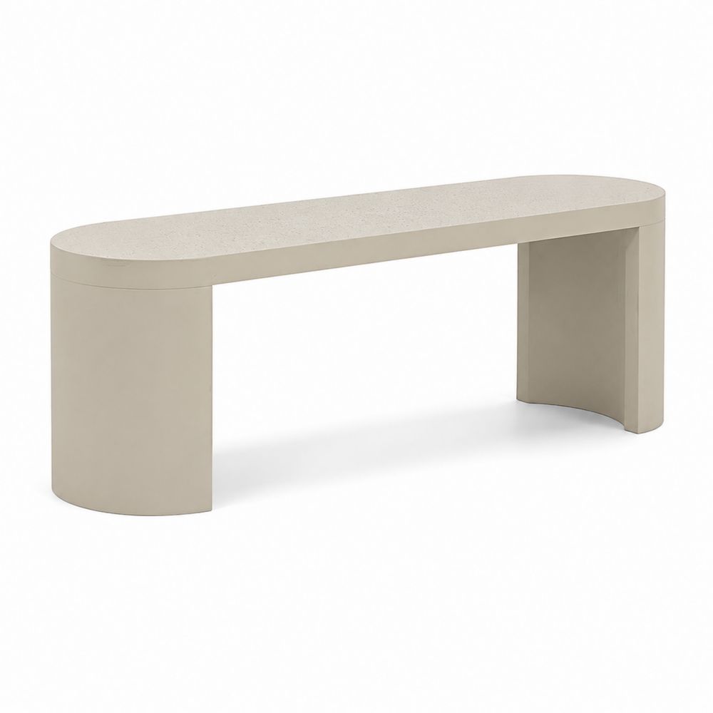 Banco de hormigón beige 120cm