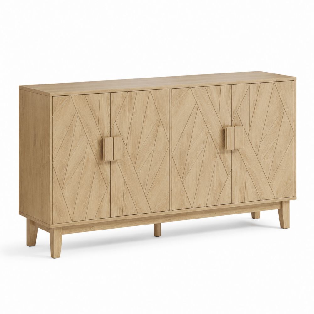 Aparador de Madera con Puertas 160x40x80 cm