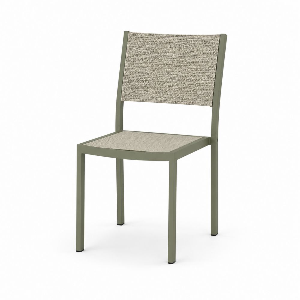 Silla de Aluminio y Malla Textilene Beige 85x45x55 cm