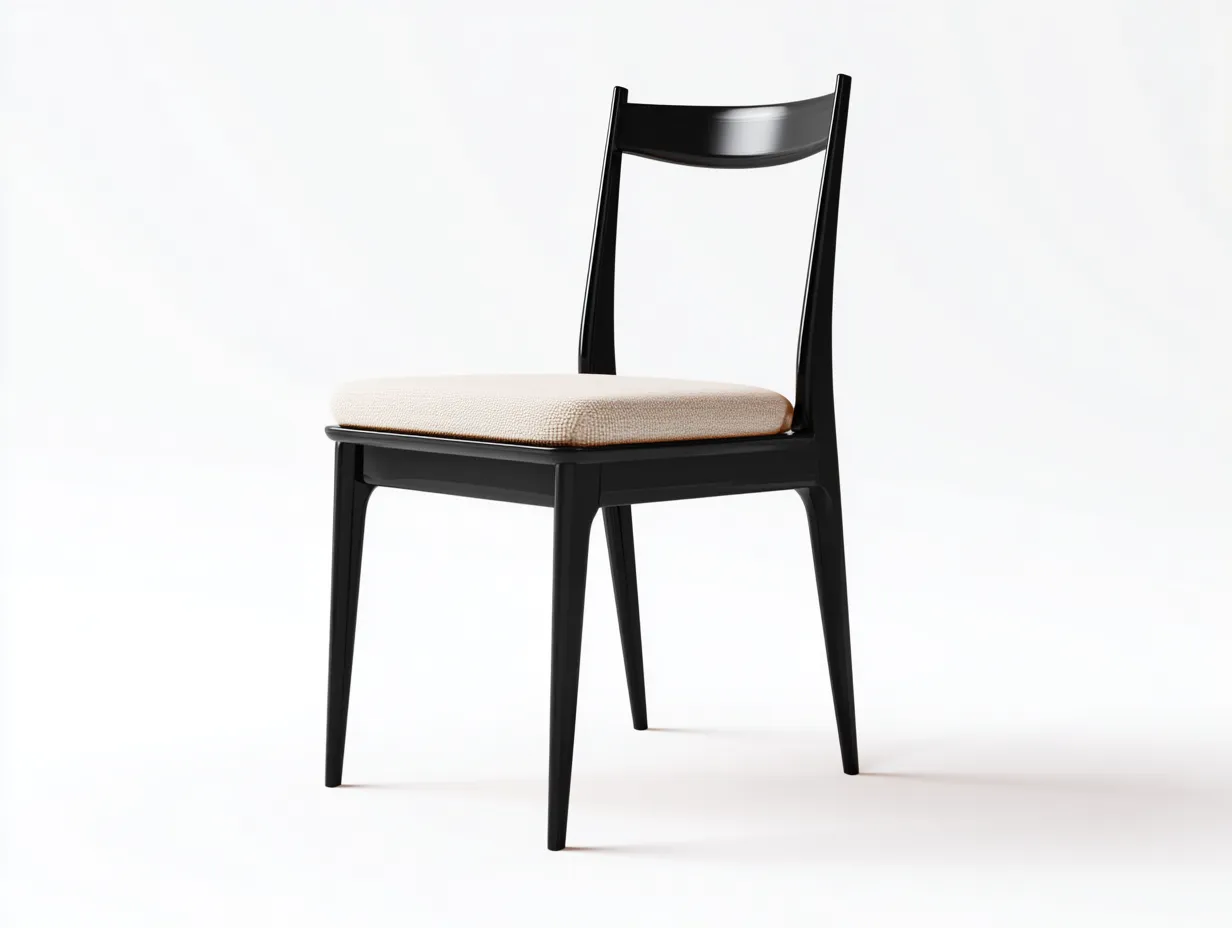 Silla de comedor 50x58x82 cm - terciopelo - azul marino y negro - para comedor - con respaldo envolvente acanalado-Vilinzihome