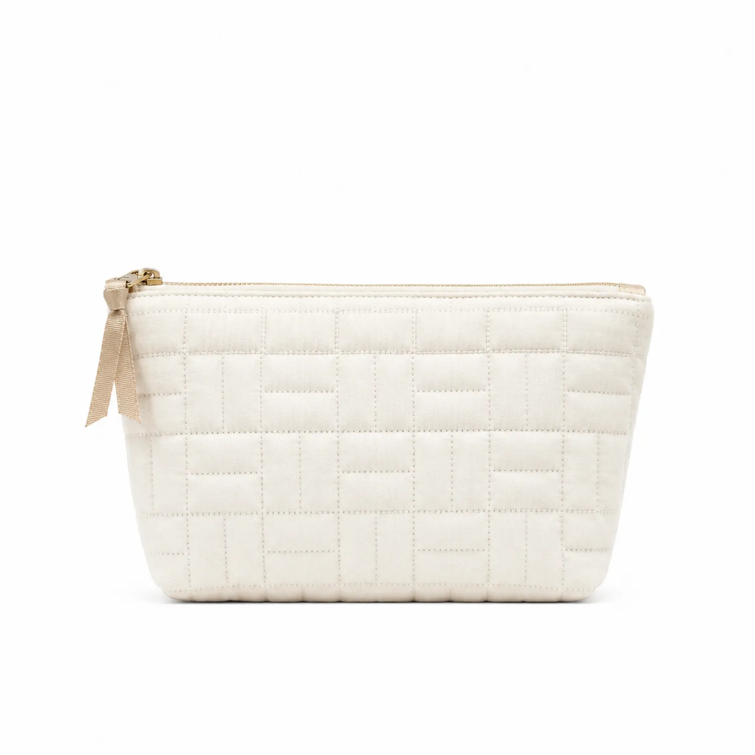 Neceser Acolchado Color Crema