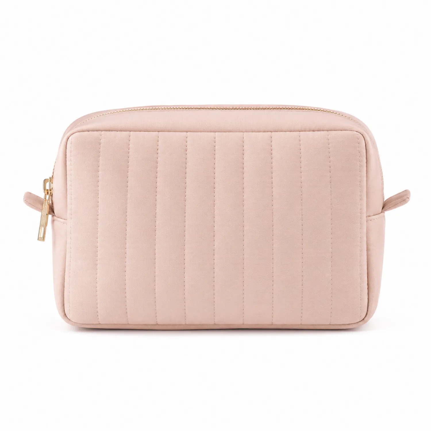 Bolsa de Maquillaje Acolchada Color Rosa Claro