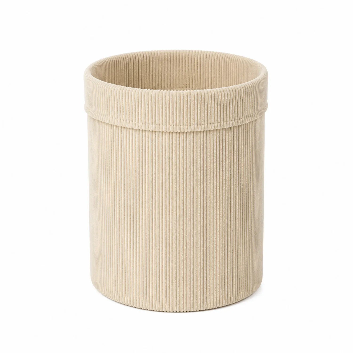 Cubo de Almacenamiento Cilíndrico Beige