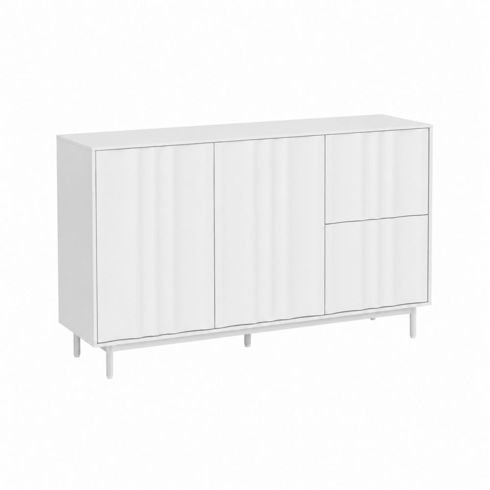 Aparador de MDF Blanco 120x40x85 cm