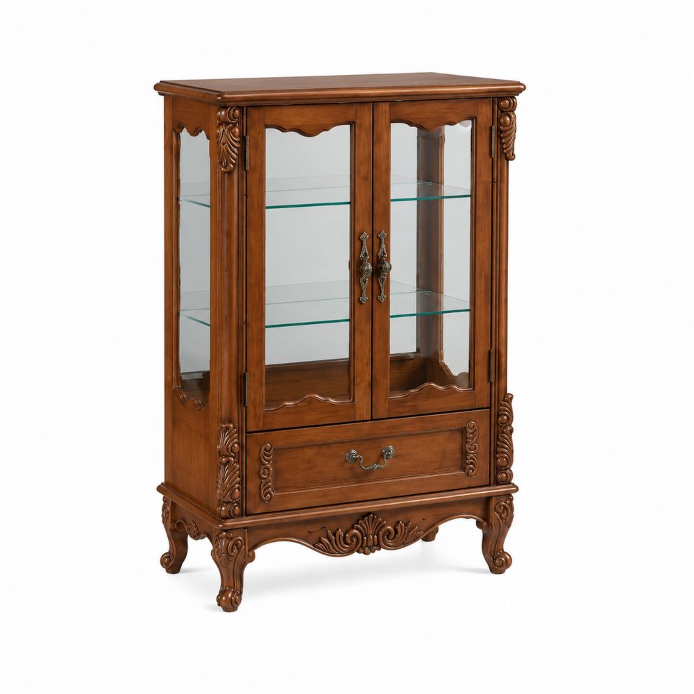 Vitrina de Madera con Vidrio Templado