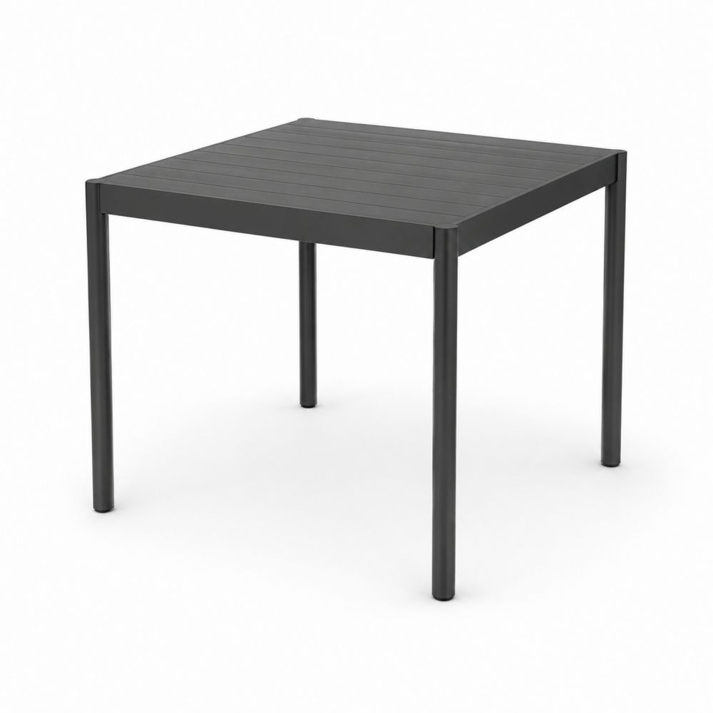 Table en aluminium Anthracite 80x80x75 cm