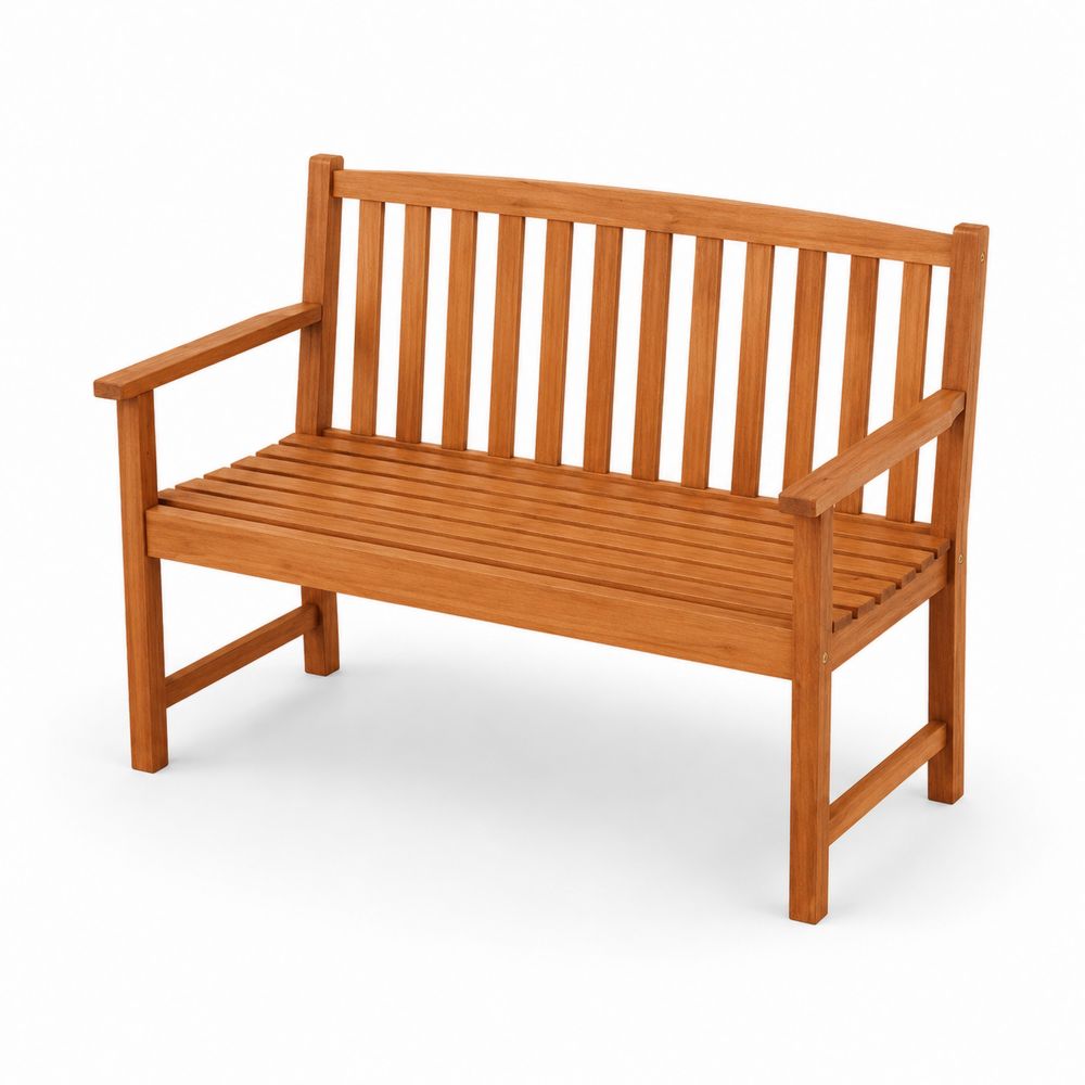 Banco de madera de acacia para exterior 120x60x85cm
