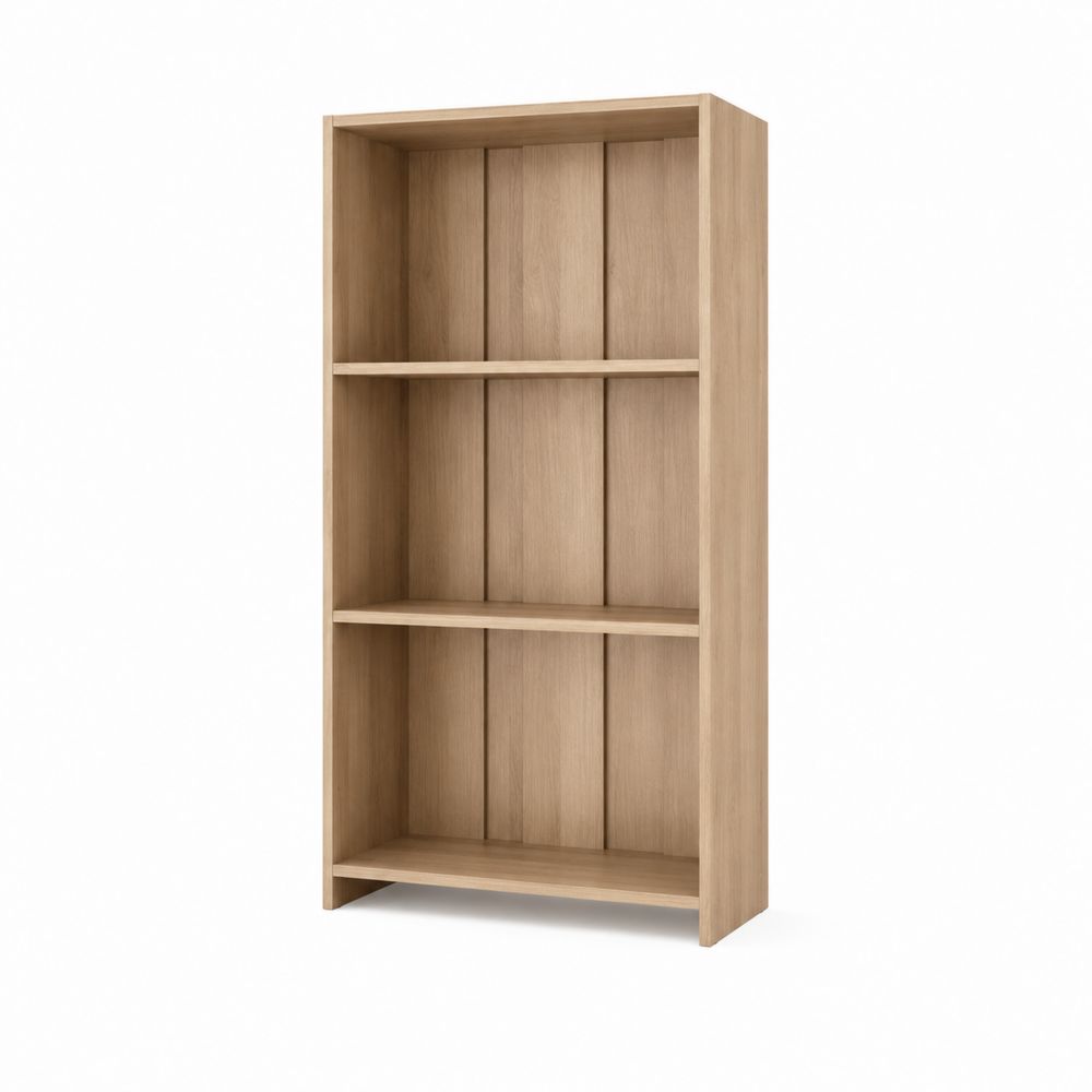 Estantería de Madera de Roble con 3 Estantes