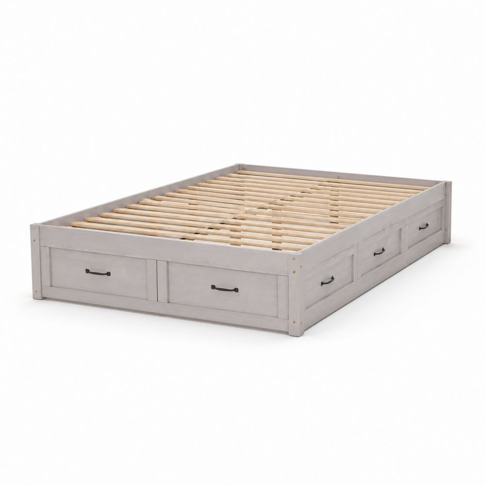 Cama de madera con cajones de almacenamiento 200x160x40 cm