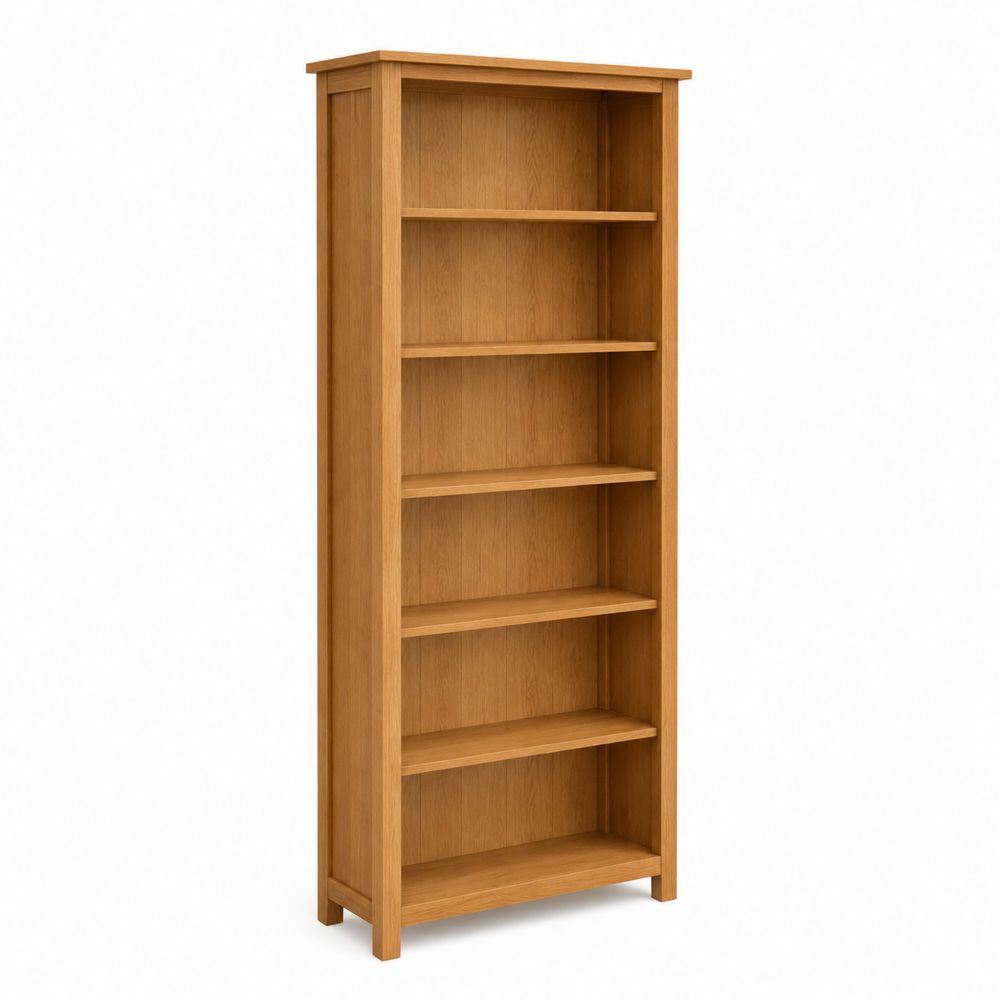 Étagère en bois avec 6 niveaux en chêne clair