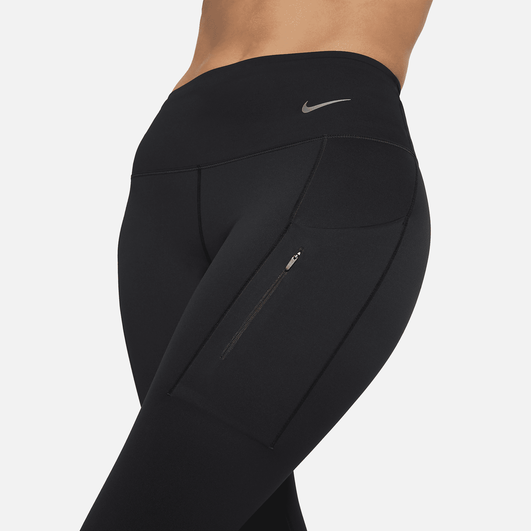 Go - Women's Firm-Support High-Waisted Cropped Leggings with Pockets