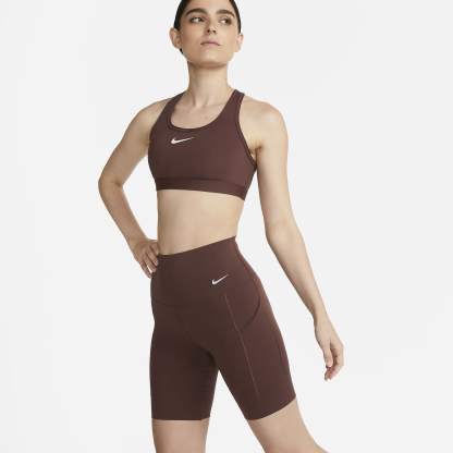 Universa - Women's Medium-Support High-Waisted 8" Biker Shorts with Pockets