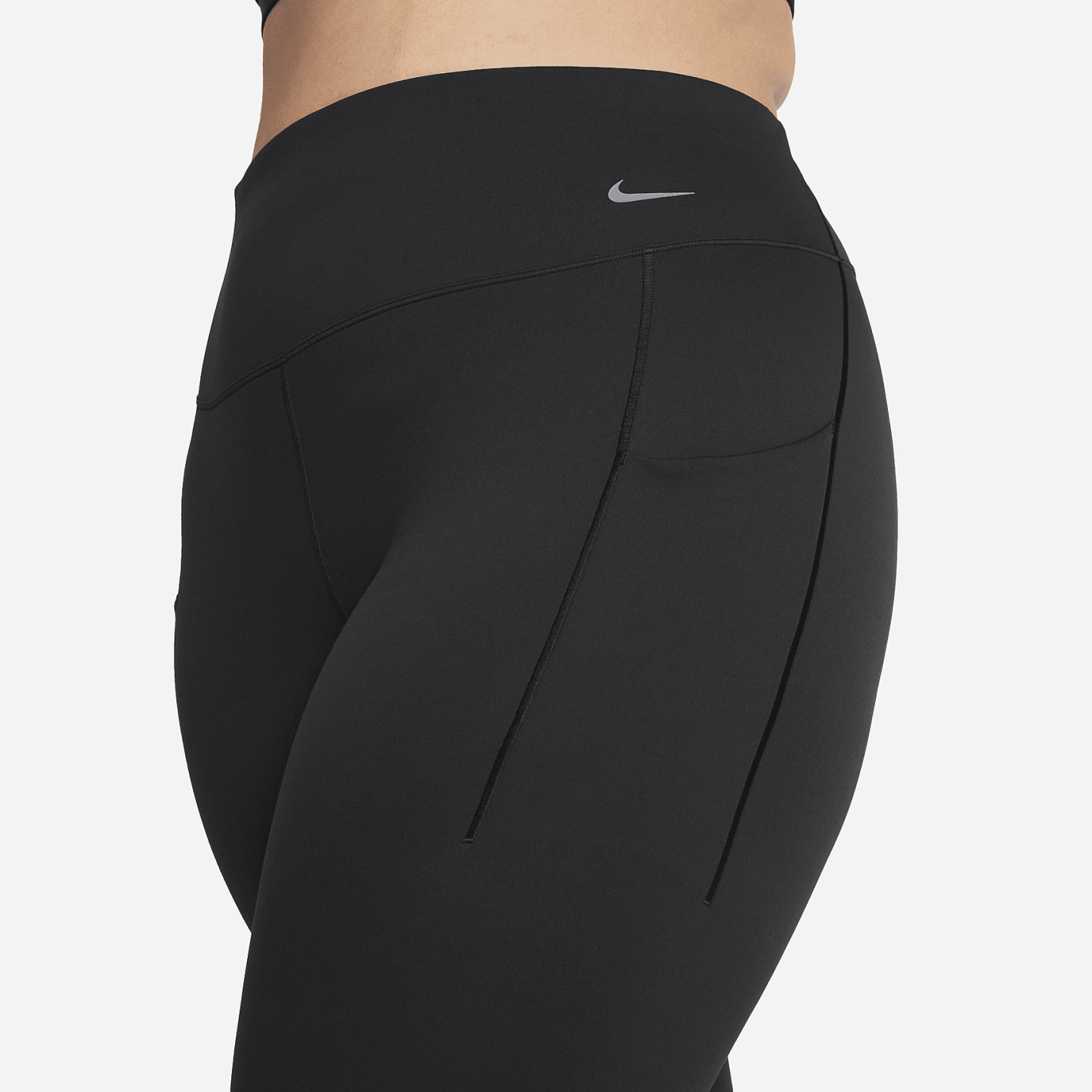 Universa - Women's Medium-Support High-Waisted Full-Length Leggings with Pockets (Plus Size)