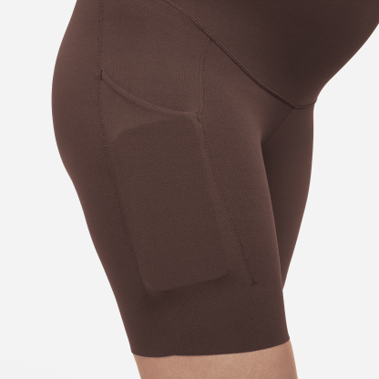 (M) - Women's Gentle-Support High-Waisted 8" Biker Shorts with Pockets (Maternity)