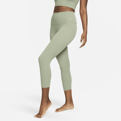 Zenvy - Women's Gentle-Support High-Waisted Cropped Leggings