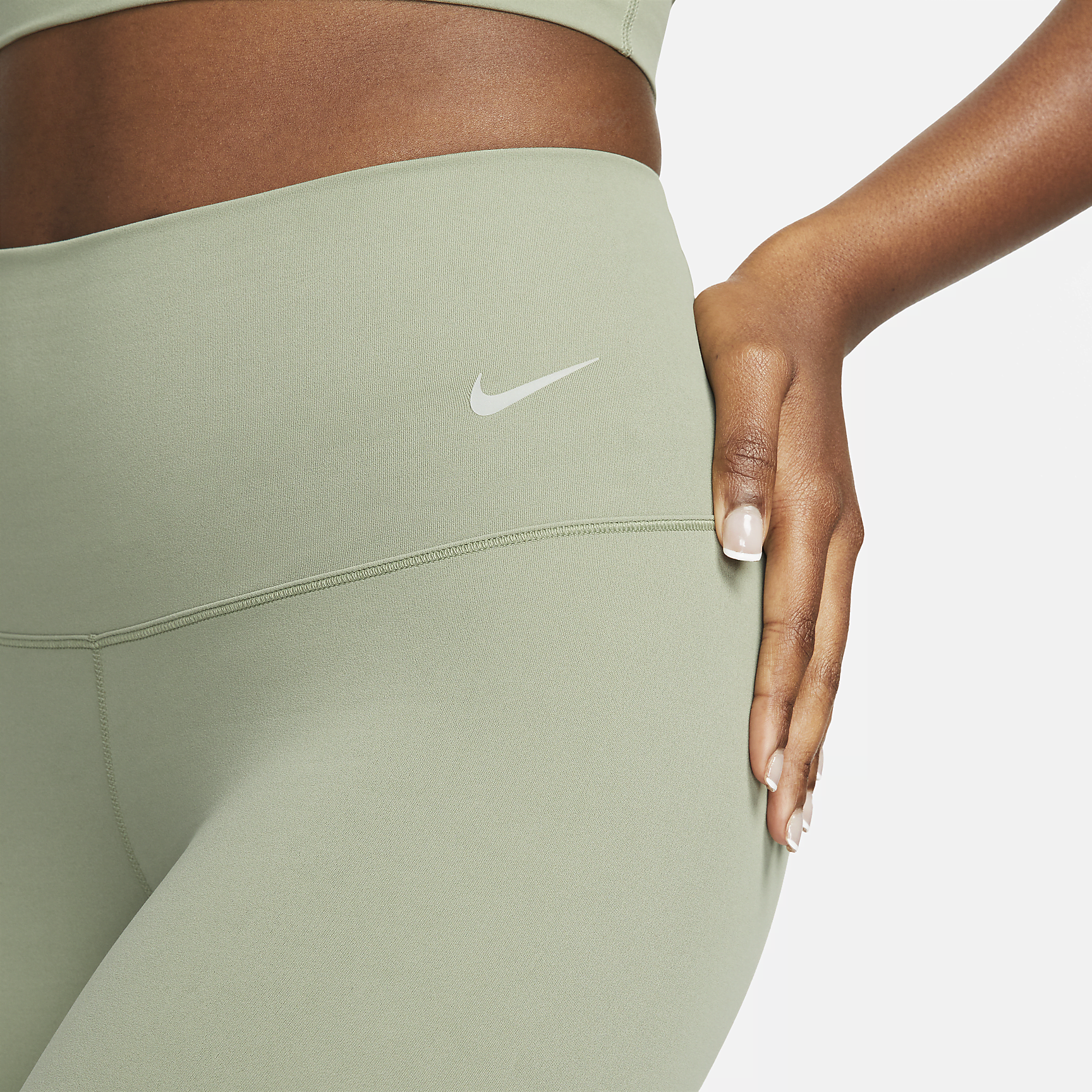 Zenvy - Women's Gentle-Support High-Waisted Cropped Leggings