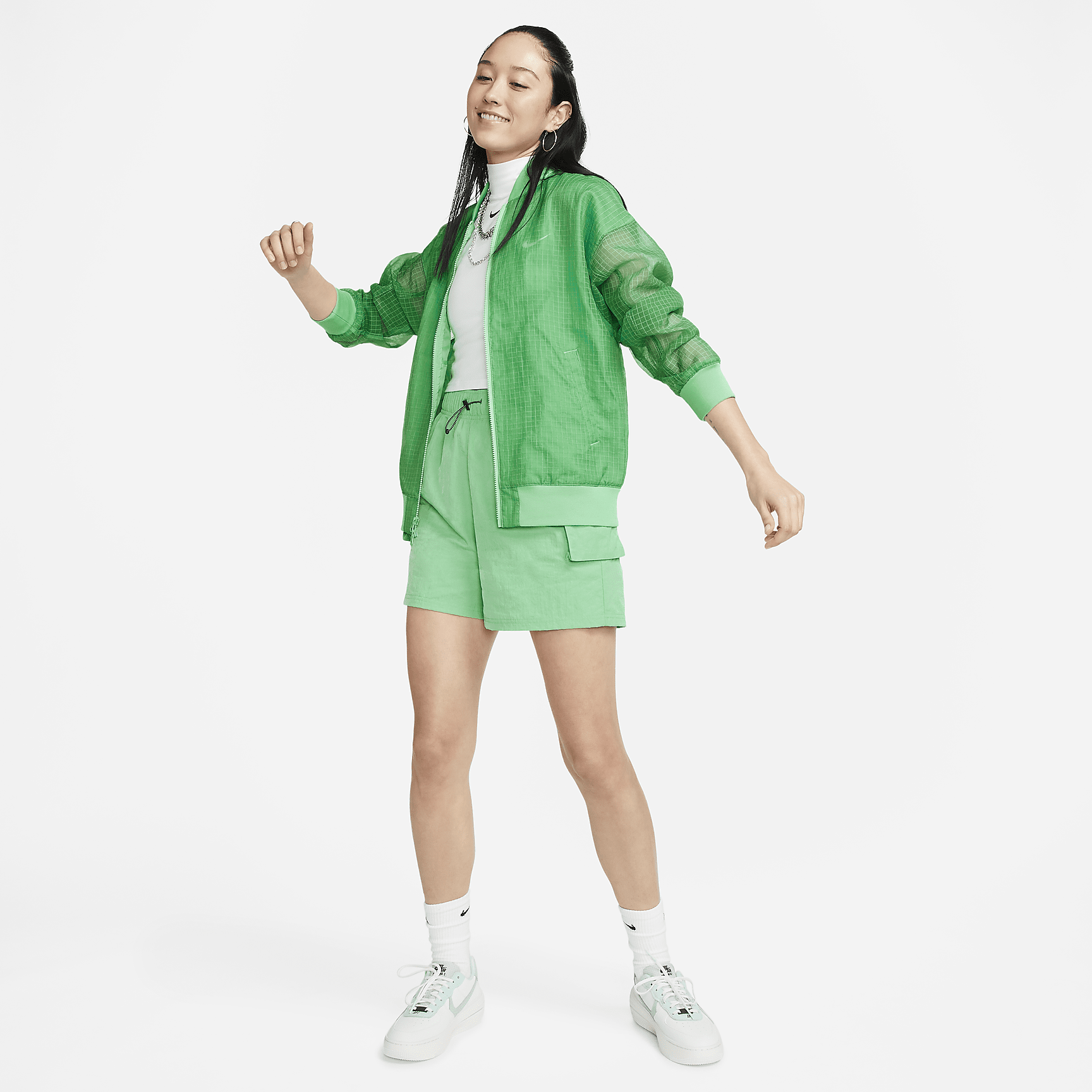 Sportswear Essentials - Women's Woven Varsity Bomber Jacket