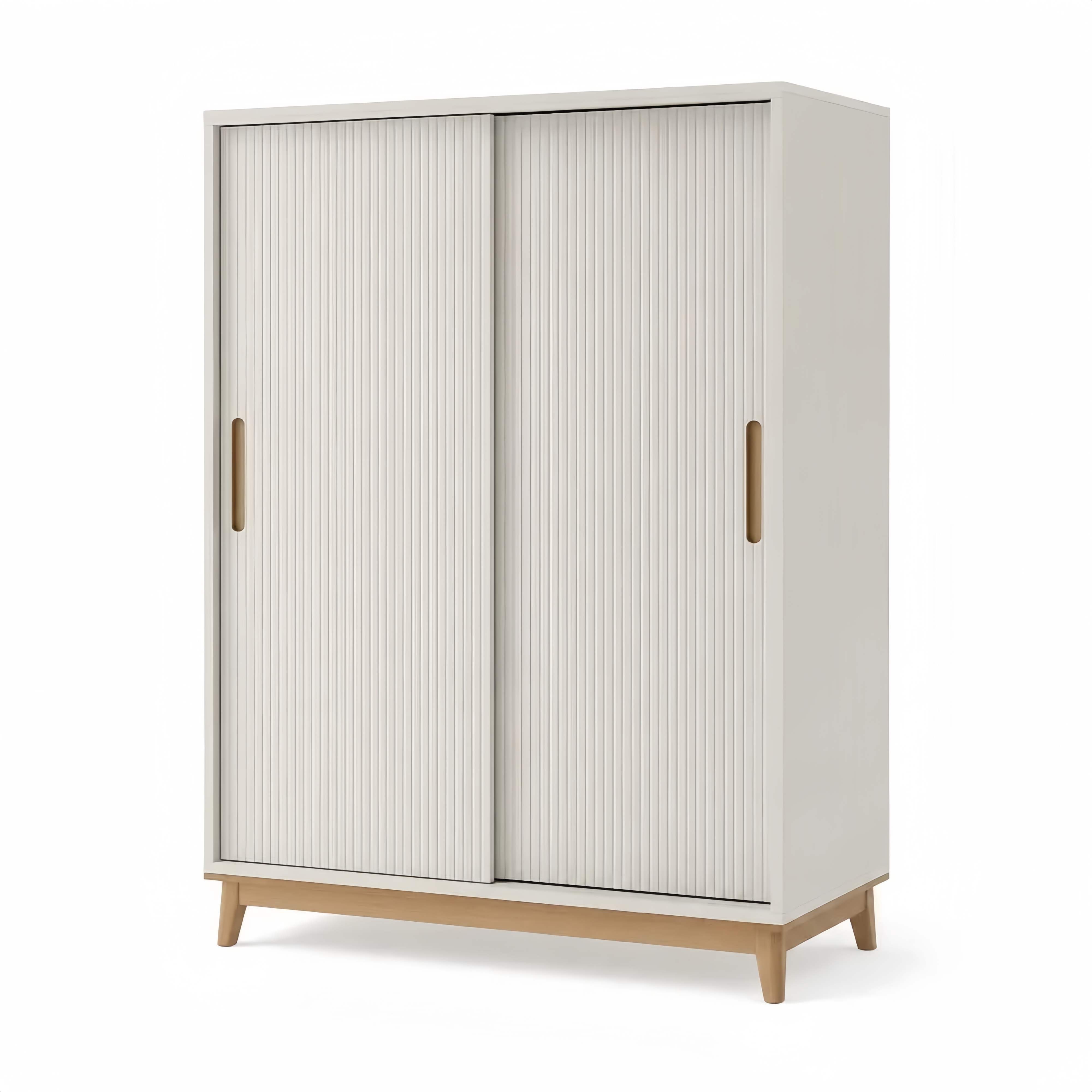 Armoire à portes coulissantes en bois MDF Blanc