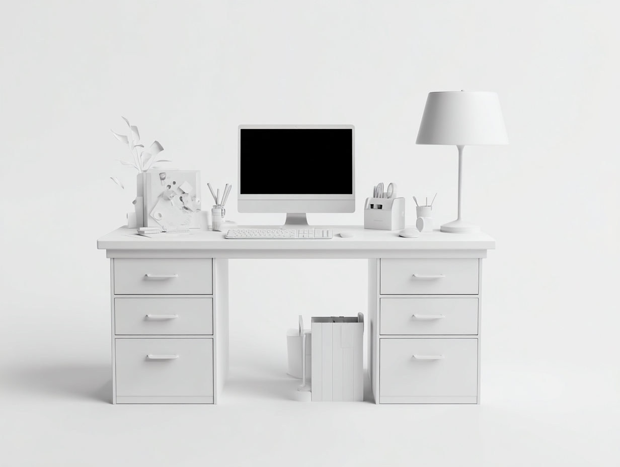Mesas de oficina escritorio madera 140x60x75 cm color blanco con almacenamiento integrado estilo moderno para oficina-Doroiadwell